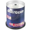DVD-R 4.7GB 8X/100 (UNIDADE) DV100 - MULTILASER
