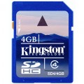 CARTÃO DE MEMÓRIA PARA CÂMERA SD 4GB - KINGSTON