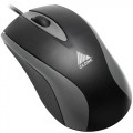 MOUSE ÓPTICO PS/2 3 BOTÕES PRETO/PRATA 06253 - CLONE