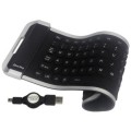 TECLADO FLEXÍVEL PRETO USB 4875 - LEADERSHIP