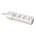PROTETOR ELETRÔNICO 4 TOMADAS BRANCO 01067 - CLONE