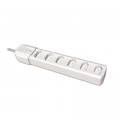 PROTETOR ELETRÔNICO 6 TOMADAS BRANCO 01069 - CLONE