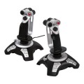 JOYSTICK 12 BOT. USB COM SIST. VIBRAÇÃO PRETO/PRATA 16019 - CLONE