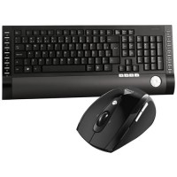 TECLADO MULTIMIDIA + MOUSE ÓPTICO WIRELESS 2.4GHZ C/ NANO RECEPTOR 09198 - CLONE