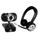 WEBCAM 5.0MP USB C/ FONE DE OUVIDO 10034 - CLONE