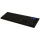 TECLADO MULTIMÍDIA USB PRETO C/ LED AZUL 09207 - CLONE