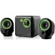 CAIXA DE SOM 2.1 BIVOLT 16W RMS SP142 VERDE - MULTILASER CAIXA DE SOM 2.1 BIVOLT 16W RMS SP142 VERDE - MULTILASER