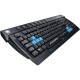TECLADO MULTIMÍDIA USB BLACK HAWK GK702 PRETO/AZUL - FORTREK TECLADO MULTIMÍDIA USB BLACK HAWK GK702 PRETO/AZUL - FORTREK