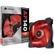 COOLER PARA GABINETE 140MM AIR SERIES AF140 QUIET EDITION CO-9050017-RLED VERMELHO - CORSAIR COOLER PARA GABINETE 140MM AIR SERIES AF140 QUIET EDITION CO-9050017-RLED VERMELHO - CORSAIR