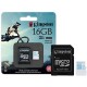 CARTÃO DE MEMÓRIA MICRO SDHC ACTION 16GB COM ADAPTADOR SD UHS-I U3 SDCAC/16GB - KINGSTON CARTÃO DE MEMÓRIA MICRO SDHC ACTION 16GB COM ADAPTADOR SD UHS-I U3 SDCAC/16GB - KINGSTON