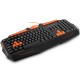 TECLADO MULTIMÍDIA GAMER USB PRETO/LARANJA TC211 - MULTILASER TECLADO MULTIMÍDIA GAMER USB PRETO/LARANJA TC211 - MULTILASER