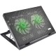 BASE PARA NOTEBOOK COM COOLER E LEDS VERDE AC267 PRETO - MULTILASER BASE PARA NOTEBOOK COM COOLER E LEDS VERDE AC267 PRETO - MULTILASER