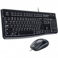 KIT TECLADO E MOUSE USB ÓPTICO MK120 920-002568 PRETO - LOGITECH 
