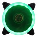 COOLER PARA GABINETE 12CM LED VERDE FAN RING BFR-05G - BLUECASE