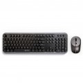 TECLADO E MOUSE SEM FIO PRETO K-W200BGY - C3 TECH 