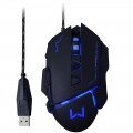 Mouse Gamer Multilaser, USB, 7 Botões, 3200DPI, LED, Preto - MO261