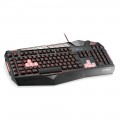 Teclado Gamer Warrior, USB, LED, Teclas Anti-Ghosting, ABNT2, Preto - TC209