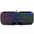 Teclado Gamer HP K110, USB, ABNT2, Iluminação em LED, Preto - 9XW73AA