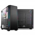 Gabinete Gamer Redragon Nosecone, Mid Tower, RGB, Lateral em Vidro, Preto - GC-909