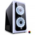 Gabinete Gamer PCyes Venus, Mid Tower, 2 Fans 7 Cores, Lateral em Acrílico, Sem Fonte, Branco - VENBC7C2FCA