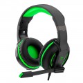 Headset Gamer T-Dagger Caucasus, LED, Drivers 50mm, Preto e Verde - T-RGH207