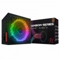Fonte BRX, 750W, Gamer, RGB Rainbow, Series Automática, 80 Plus Bronze, Power Supply - RGB-750W