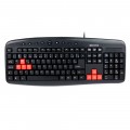 Teclado Gamer Hoopson, USB, ABNT2, Preto e Vermelho - TPC-036