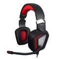 Headset Gamer Hoopson Mage, 7.1, Preto e Vermelho - MK31