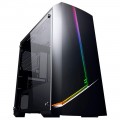 Gabinete Gamer Pixxo, Mid Tower, LED RGB, Lateral em Acrílico, Preto - CG11RF