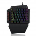 Mini Teclado Mecânico Gamer Redragon Ida One Handed, RGB, Switch Outemu Azul - K583RGB