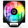 COOLER PARA PROCESSADOR GAMER NOX HUMMER INTEL/AMD H-224ARGB COM LED RGB PRETO - NXH224RGB