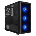 Gabinete Gamer Thermaltake Versa J23, Mid Tower, RGB, Tampa Lateral em Vidro, Preto - CA-1L6-00M1WN-01