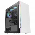 Gabinete Gamer Thermaltake H200 TG, RGB, Mid Tower, Tampa Vidro Temperado, Branco - CA-1M3-00M6WN-00