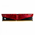 Memória Team Group T-Force Vulcan, 8GB, 3200MHz, DDR4, CL16, Preto e Vermelha - TLPRD48G3200HC16C01