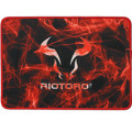 Mousepad Gamer Riotoro Vyron Smokey Bull, Grande, Preto e Vermelho - MPAD-SB-S