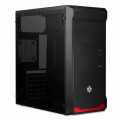 Gabinete Gamer TGT Combat, Tampa Lateral em Acrílico, Sem Fonte, Preto e Vermelho - TGT-CBT-01