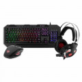 Kit Teclado, Mouse e Headset Gamer TGT, Warfare III - TGT-WARIII-01