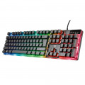 Teclado Gamer Trust GXT 835 Azor, Illuminated, LED Multicolorido, Preto - 23651