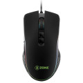 Mouse Gamer Xzone, 7 Botões, 4800DPI, LED RGB, Preto - GMF-01