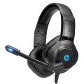 Headset Gamer HP DHE-8002, 2 x 3.5mm, USB, com LED, Preto - 9NG13AA