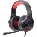 Headset Gamer Redragon Theseus, 3,5mm, USB, Preto e Vermelho - H250