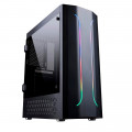 Gabinete Gamer Bluecase, RGB, Lateral Acrílico, Preto, Sem Fonte - BG-011