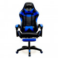Cadeira Gamer PCTOP, Com Descanço de Pés, Azul - PGB-001
