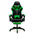 Cadeira Gamer PCTOP, Com Descanço de Pés, Verde - PGG-004