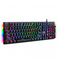 Teclado Mecânico Gamer T-Dagger Frigate, RGB, Switch Outemu MK2 Blue, ABNT2, Preto - T-TGK306-BL (PT-BLUE)