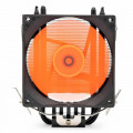 COOLER PARA PROCESSADOR GAMER MANCER F150 COM LED LARANJA PRETO - MCR-F150-01