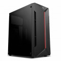 Gabinete Gamer Mancer Argon, Lateral Acrílico, Sem Fonte, Preto - MCR-AG01-FL