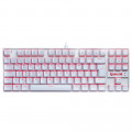 Teclado Mecânico Gamer Redragon Kumara K552W, LED, Switch Redragon MK2 Red, ABNT2, Branco - K552W-2 (RED)