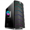 Gabinete Gamer Hayom GB1711, LED RGB, Tampa Lateral em Acrílico, Preto, Sem Fonte - GB1711