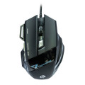 Mouse Gamer Hayom 7D MU2909, 7 Botões, 2400DPI, Com LED, Preto - MU-2909